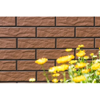 Клінкерна фасадна  плитка Cerrad  Facade brown rustiko 245*65*6,5 мм