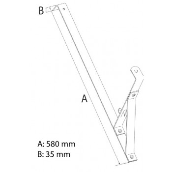 Кронштейн  для решетки снегозадержания Eurovent FIX BIBER LONG