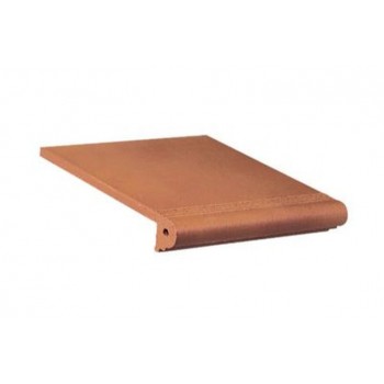 Клинкерная ступень с капиносом рядовая Gresmanc Rodamanto anti-slip 310х330х50 мм (034032)