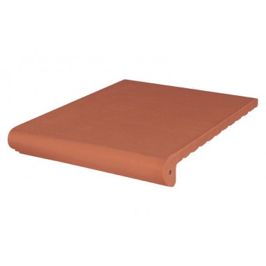 Клінкерна сходина з капіносом антична King Klinker 330х245х16 мм 01 ruby-red