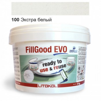 Поліуретанова затиральна суміш Litokol FillGood EVO 100 ЕКСТРА БІЛИЙ 5 кг