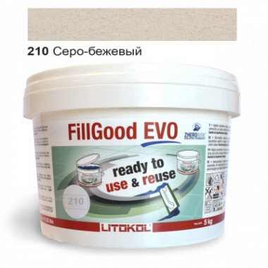 Поліуретанова затиральна суміш Litokol FillGood EVO  210 GREIGE 5 кг
