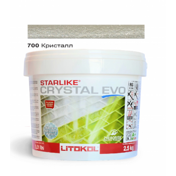 Затирочная смесь двухкомпонентная Litokol Starlike® Кристалл EVO 700 КРИСТАЛЛ 2,5 кг