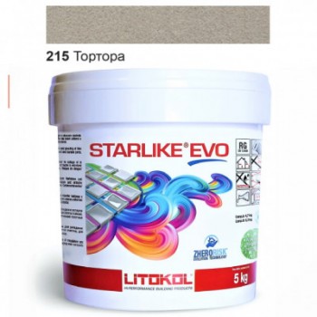 Затирочная смесь двухкомпонентная кислотостойкая эпоксидная Litokol Starlike®  EVO 215 ТОРТОРА 5,0 кг