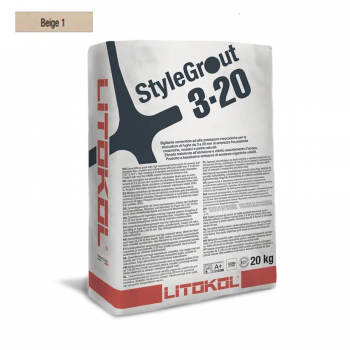 Цементна затиральна суміш для швів шириною від 3 до 20 мм Litokol Stylegrout 3-20 beige 1 беж 20 кг