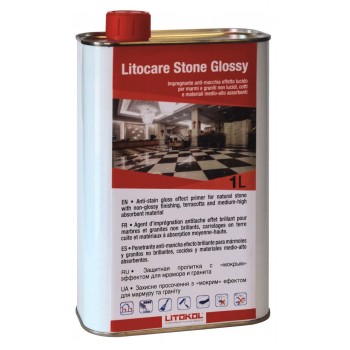 Захисне просочення з «мокрим» ефектом натурального каменю Litokol LITOCARE STONE GLOSSY 1 л