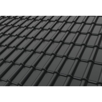 Керамическая черепица Meyer-Holsen Opus®  покрытие ангобированное  цвет carbongrau