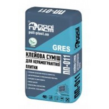 Клей  для керамограніту  ПОЛІПЛАСТ  ПП-011 GRESS 25 кг 