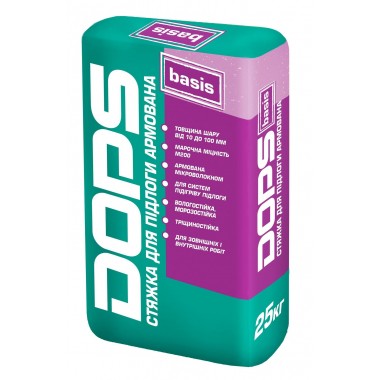 Стяжка для підлоги армована DOPS BASIS 25 кг