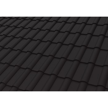 Керамическая черепица Meyer-Holsen Ravensberger покрытие ангобированное цвет tiefschwarz