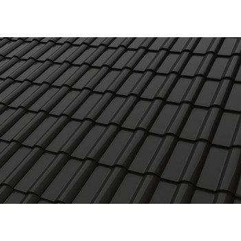 Керамическая черепица Meyer-Holsen Ravensberger покрытие глазурь цвет  titanschwarz