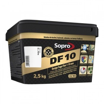 Затирка для швов Sopro DF  10 1050 Белая (10) 2,5 кг