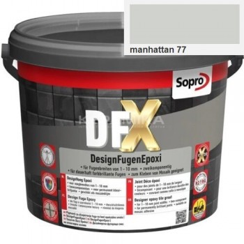 Эпоксидная затирка (фуга) для швов Sopro DFX 1204 Манхеттен (77) 3 кг Эпоксидная затирка (фуга) для швов Sopro DFX 1204 Манхеттен (77) 3 кг