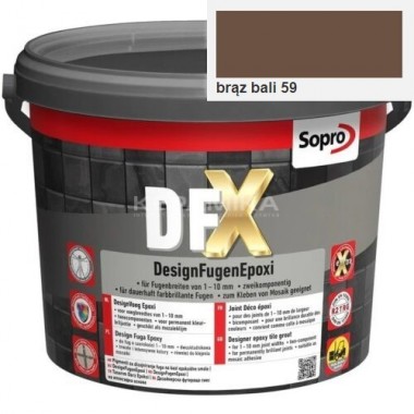 Епоксидний заповнювач  для швів Sopro DFX  1218 Коричневий Балі  (59)  3 кг