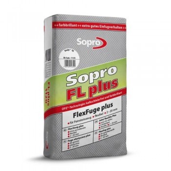 Еластичний заповнювач  з трассом для широких швів 2-20 мм Sopro FL plus 1135 Біла (10) 15 кг