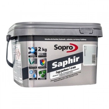 Затирка для швов 1- 6 мм Sopro Saphir №9501Светло-серый (16) 2 кг