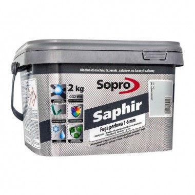 Заповнювач  для швів 1- 6 мм Sopro Saphir №9501Світло-сірий (16) 2 кг