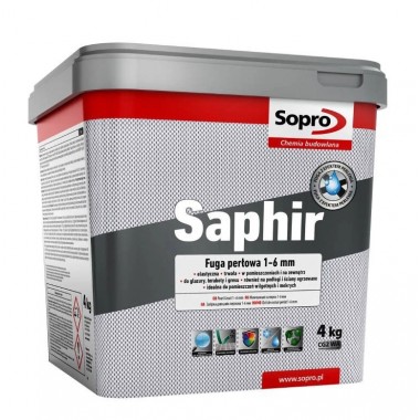 Заповнювач  для швів 1-6 мм Sopro Saphir №9501Світло-сірий (16) 4 кг