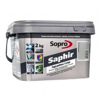Затирка для швов 1- 6 мм Sopro Saphir №9513 Манхеттен (77) 2 кг