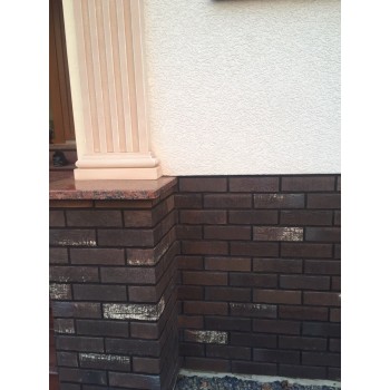 Клинкерная фасадная  плитка  Stroeher 2747 platinbraun  240*71*14 мм( 377/7370)
