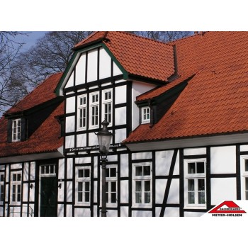 Керамічна черепиця Meyer-Holsen Vario Hohlfalzziegel® покриття ангобоване колір naturbunt