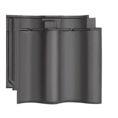Керамічна черепиця Meyer-Holsen Vario Junior Zwilling ® покриття ангобоване колір grau-schwarz